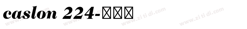caslon 224字体转换